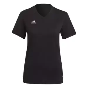 Image of adidas ENT22 T Shirt Womens - Black