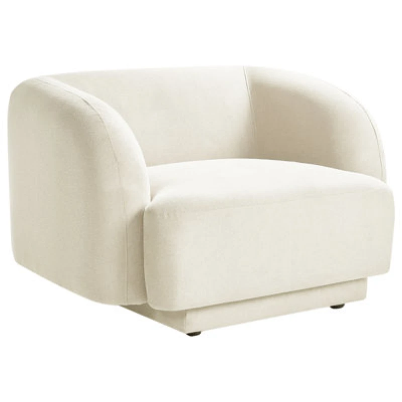 Image of Beliani Armchair Skjanes Fabric Light Beige