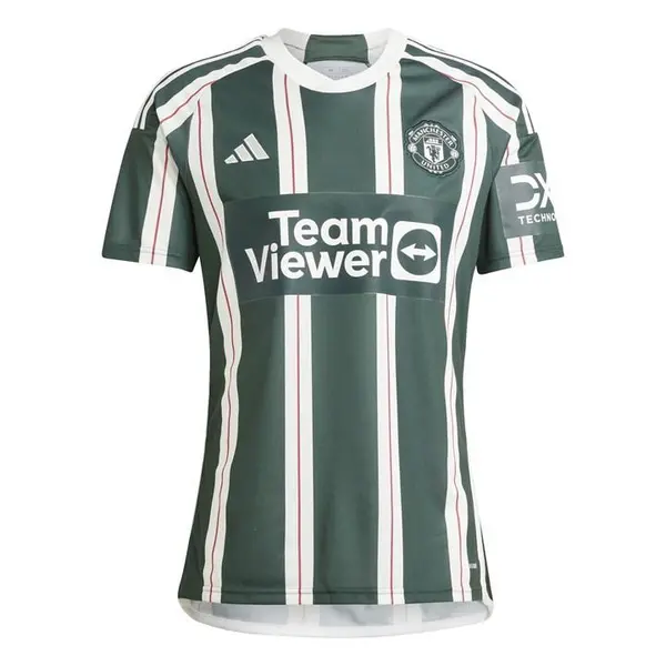 Image of adidas Manchester United Away Shirt 2023 2024 Adults - Green L