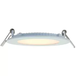 Image of Netlighting Siriodisc Recessed Downlight 6W Matt White Paint & Frosted Acrylic -