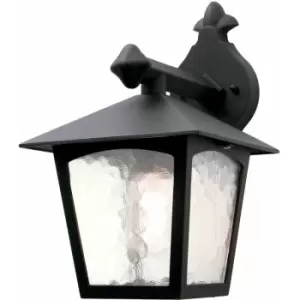 Image of Loops - IP43 Wall Light Sconce Black LED E27 100W Bulb External d00208