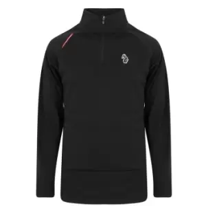 Image of Luke Sport Indicator Zip Top - Black