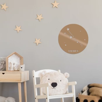 Image of Taurus Horoscope - Copper Copper Decorative Metal Wall Accessory