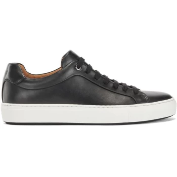 Image of BOSS Mirage Tennis Leather Trainers - Black