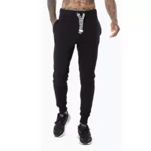 Image of Hype Black Drawstring Mens Joggers - Black