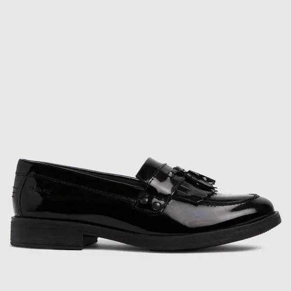 Image of Geox Black j agata Girls Junior shoes Black UK 13 (EU 32)