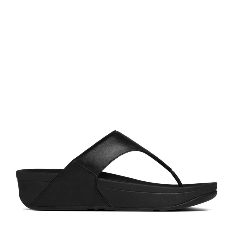 Image of Fitflop Lulu Leather Sandals Black female 7 (40)