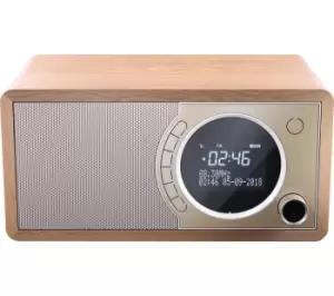 Image of Sharp DR-450 BR DAB Bluetooth Radio - Brown, Brown