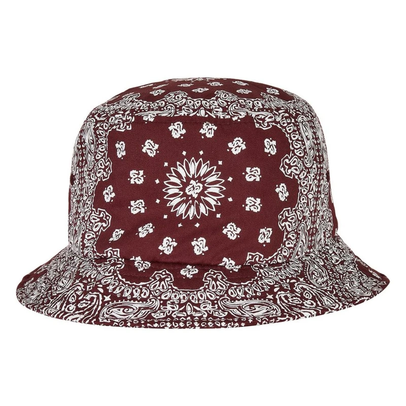 Image of Flexfit Flexfit Men Bandana Printed Bucket Hat in Red Red One Size Male 5063300060650
