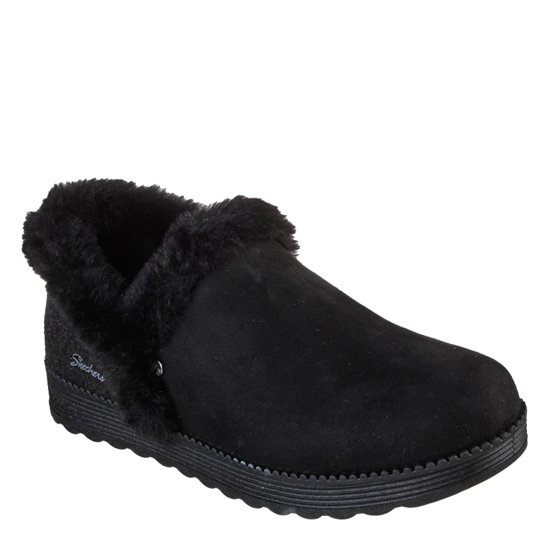 Image of Skechers Arch Fit Dream Full Slippers Womens Black female 2 (35)