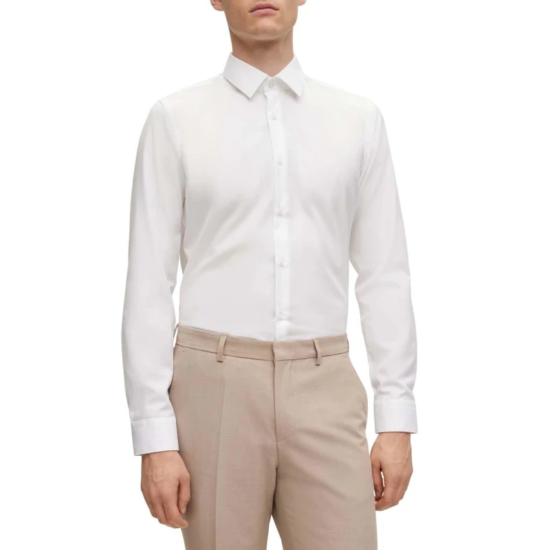 Image of Boss Isko Shirt White male 14.5