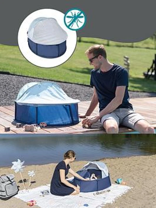 Image of Babymoov Babyni Pop-Up Uv Summer Tent Playpen Upf Blue VL4HX Unisex