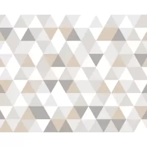 Image of Origin Murals Geometric Natural Wall Mural - 3.5m x 2.8m