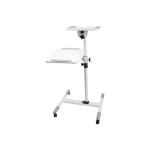 Image of Proper Projector Trolley White for Laptops and Projectors