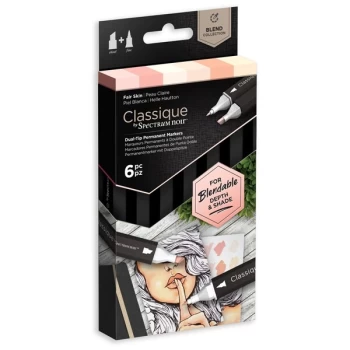 Image of Spectrum Noir Classique Blend Marker Pen Set Fair Skin Set of 6