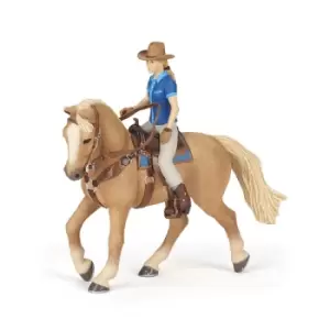 Image of PAPO Horses and Ponies Cowgirl and Her Horse Figure