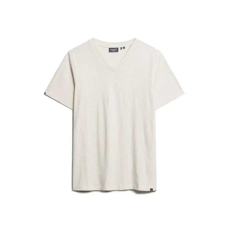 Image of Superdry Flame T-Shirt with V-neck Superdry Beige Male XL