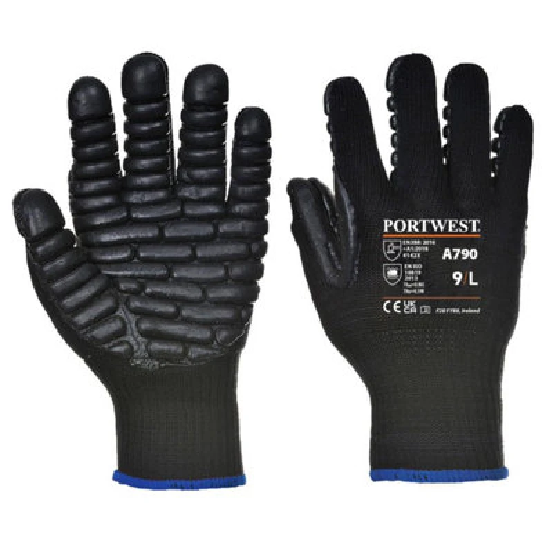 Image of Portwest Unisex Adult A790 Anti-Vibration Gloves