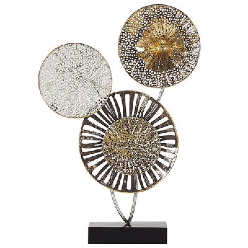 Image of Beliani Figurine Uranium Metal Silver