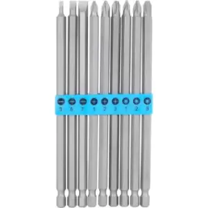Image of Toolpak 9 Piece Long Power Drive Bit Set