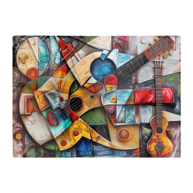 Image of Warren Reed Designer Melody Of Shapes: Picasso's Instruments Chopping Board