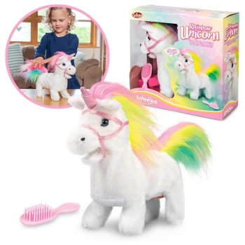 Image of Tobar Rainbow Unicorn Toy - Rainbow