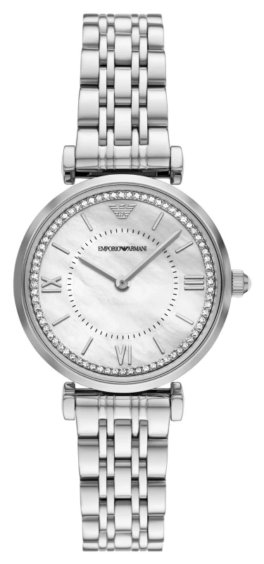 Image of Emporio Armani AR11701 Two-Hand Quartz (32mm) White Mother- Watch