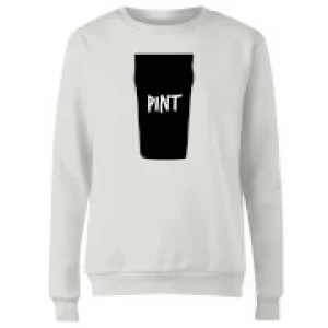 Image of Full Pint Womens Sweatshirt - White - 4XL
