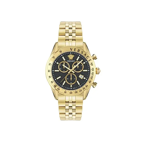 Image of Versace Watches Chrono Master Black Sapphire Watch VE8R00624