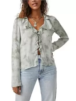 Image of Free People Sascha Top - Green Combo