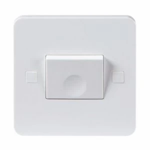 Image of KnightsBridge Pure 9mm 10A White 1G 3 Pole 230V Electric Fan Isolator Switch