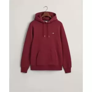 Image of Gant Reg Shield Hoodie Plumped Red S - Red