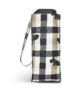 Image of Radley Checked Dog Handbag Umbrella - Chalk
