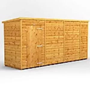Image of Power Garden Shed 144PPW Golden Brown 14x4