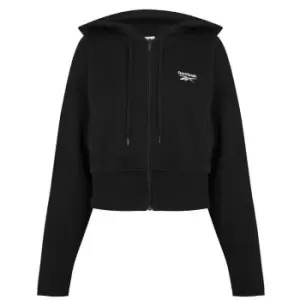 Image of Reebok Vector Zipped Hoodie Womens - Black