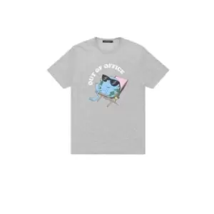 Image of French Connection Out Of Office T-Shirt - Grey