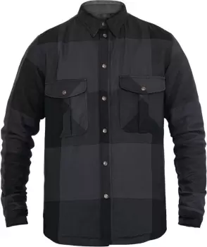 Image of John Doe Motoshirt XTM Big Block Motorcycle Shirt, black-grey, Size S, black-grey, Size S