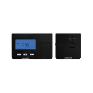 Image of Sangamo Wireless Programmable Thermostat with Digital Display Black - CHPRSTATDPRFB