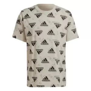Image of adidas Stadium Graphics T-Shirt Mens - Grey