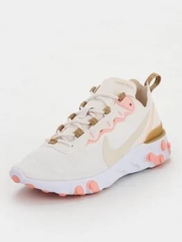 Image of Nike React Element 55 - White/Beige