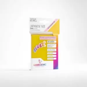 Image of Gamegenic Prime Japanese Sized Sleeves Yellow - 60 Sleeves