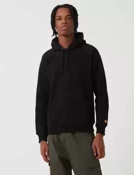 Image of Carhartt-WIP Chase Hooded Sweatshirt - Black/Gold