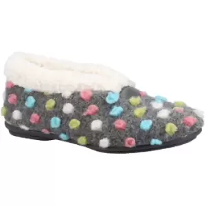 Image of Fleet & Foster Womens Snowberry Faux Fur Lined Slippers UK Size 4 (EU 37)
