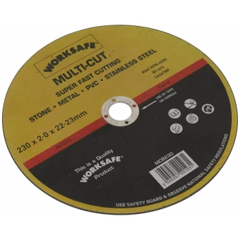 Image of Worksafe - MCB230 Multi-Cut Disc Ø230 x 2 x 22mm