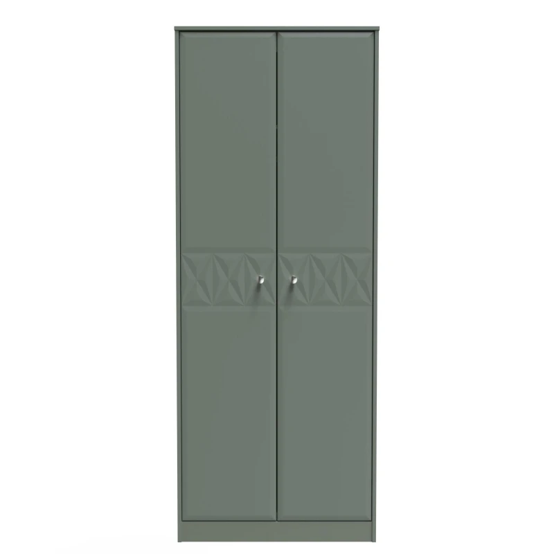 Image of Toledo 2 Door Wardrobe In Reed Green (Ready Assembled)
