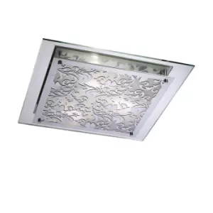 Image of Roveta Flush Ceiling/Wall Lamp 3 Light E27 Polished Chrome
