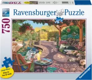 Image of Ravensburger Cosy Backyard Bliss 750 Piece Jigsaw Puzzle
