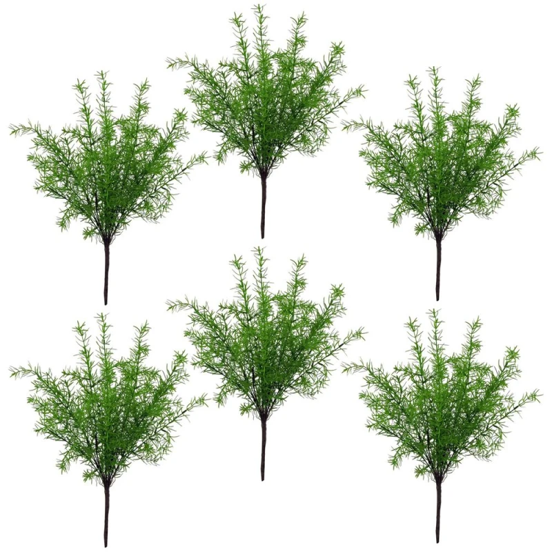 Image of Leaf 6 x 45cm Artificial Asparagus Fern Plant