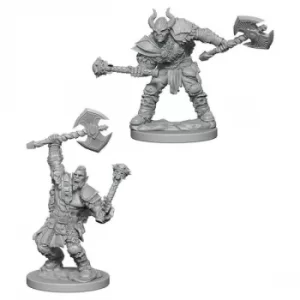 Image of Pathfinder Deep Cuts Unpainted Miniatures (W3) Half-Orc Male Barbarian