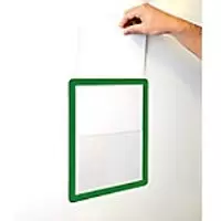 Image of BEAVERSWOOD FRAMES4DOCS Document Frames OD-SFD4/10-GRE A4 Green Pack of 10